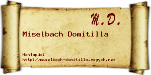Miselbach Domitilla névjegykártya
